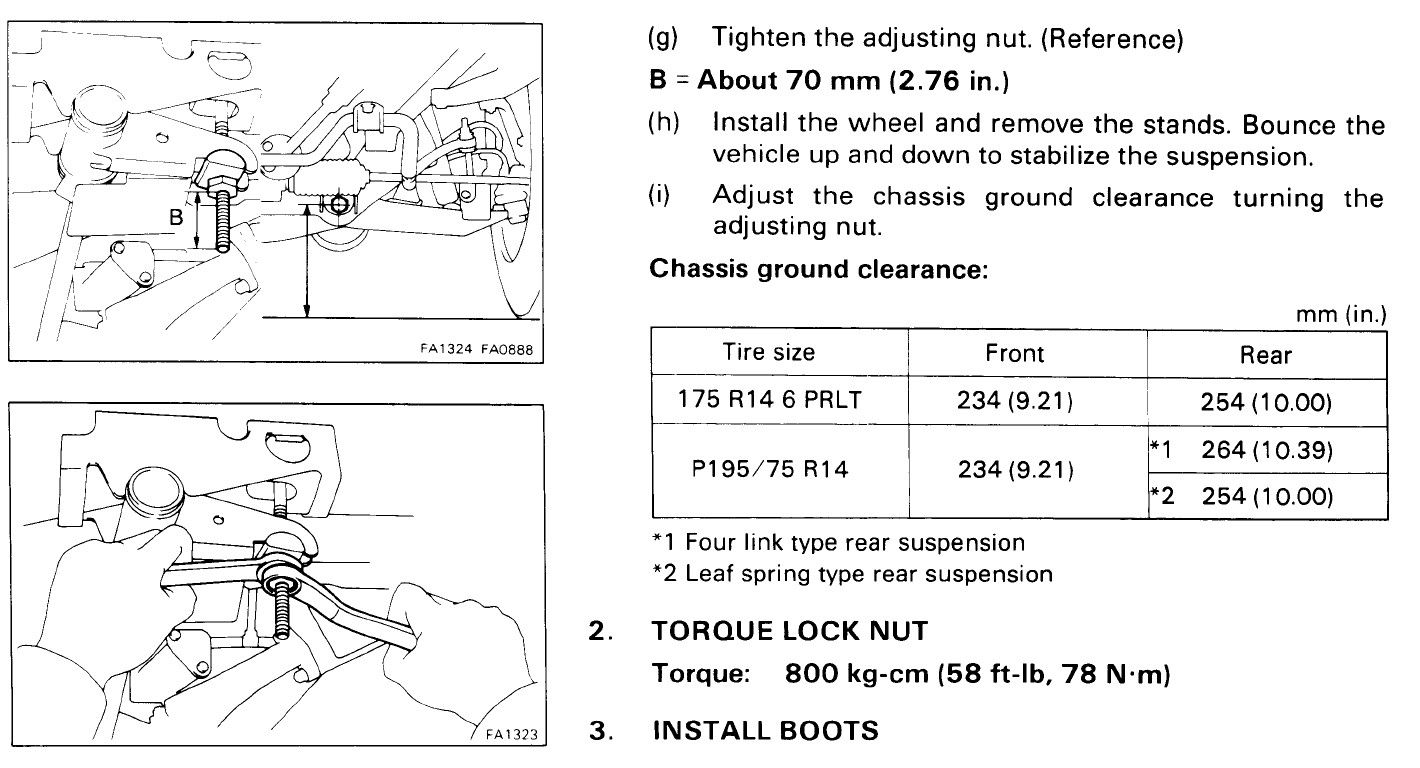 How to lower or raise torsion bar